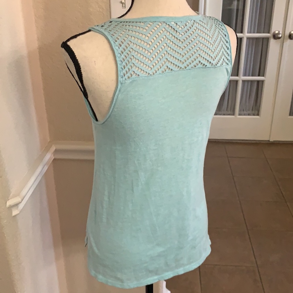Aeropostale light turquoise tank top - Picture 8 of 17